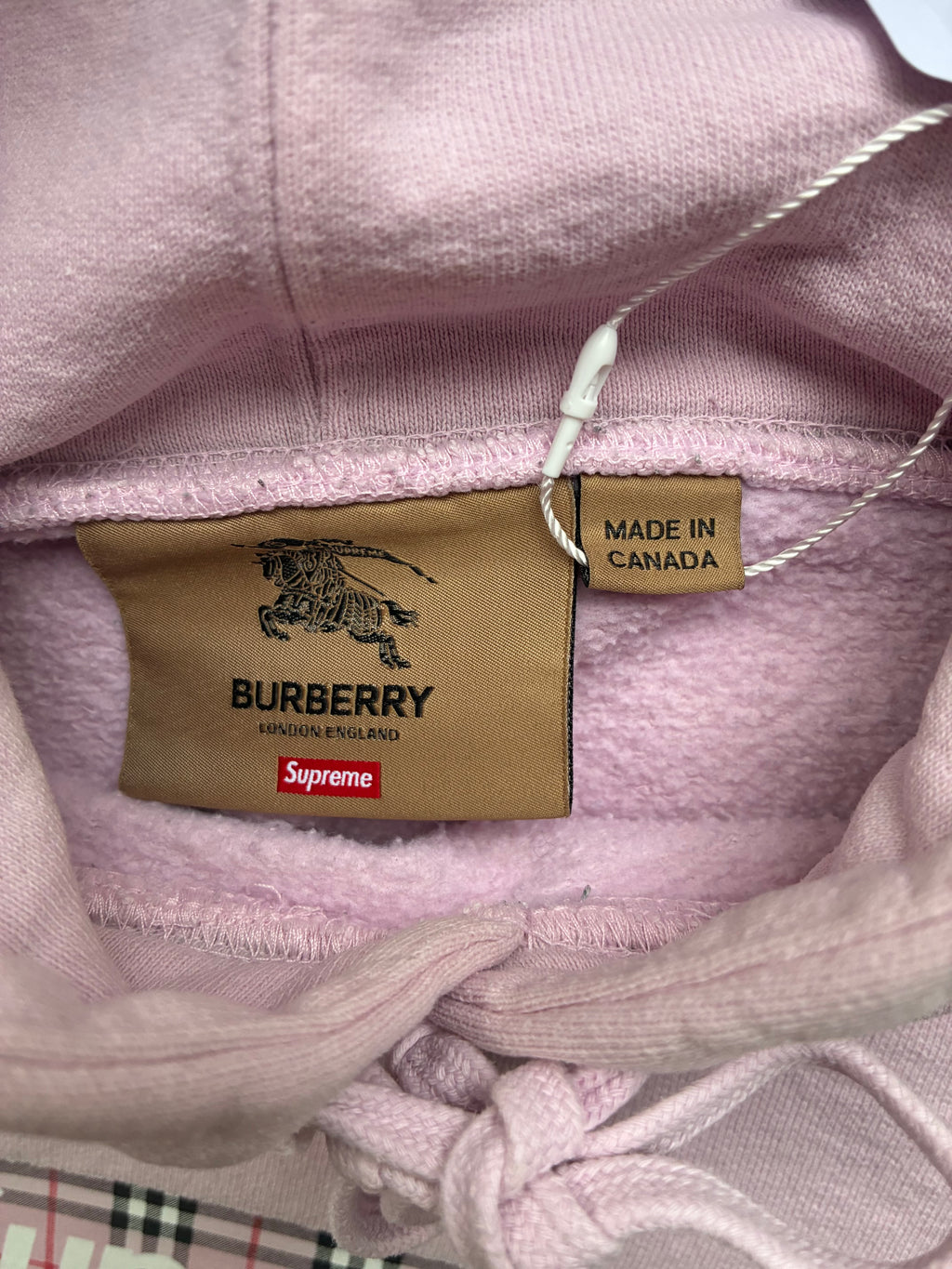 Supreme x Burberry “PINK” hoodie (S)