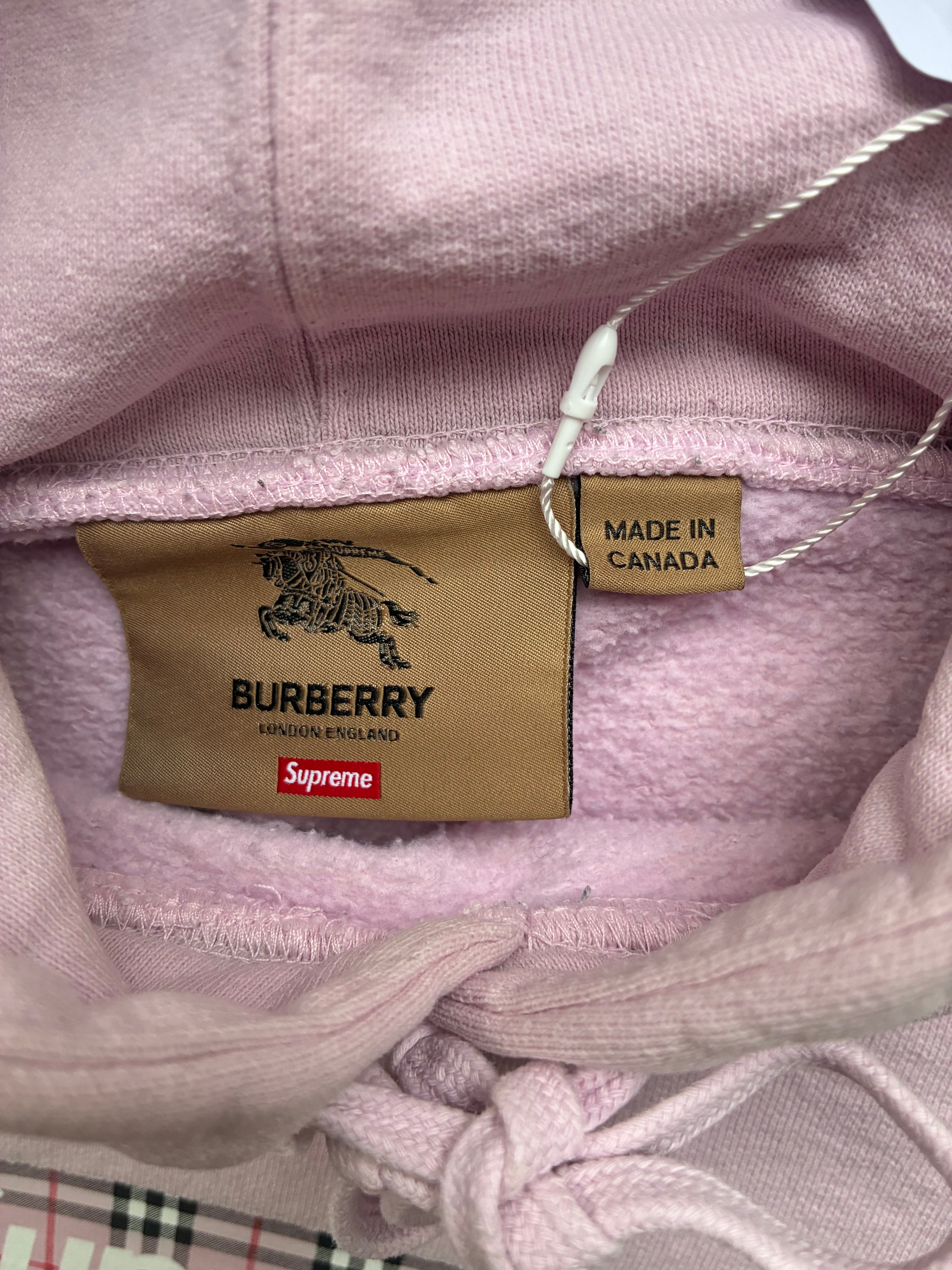 Supreme x Burberry “PINK” hoodie (S)