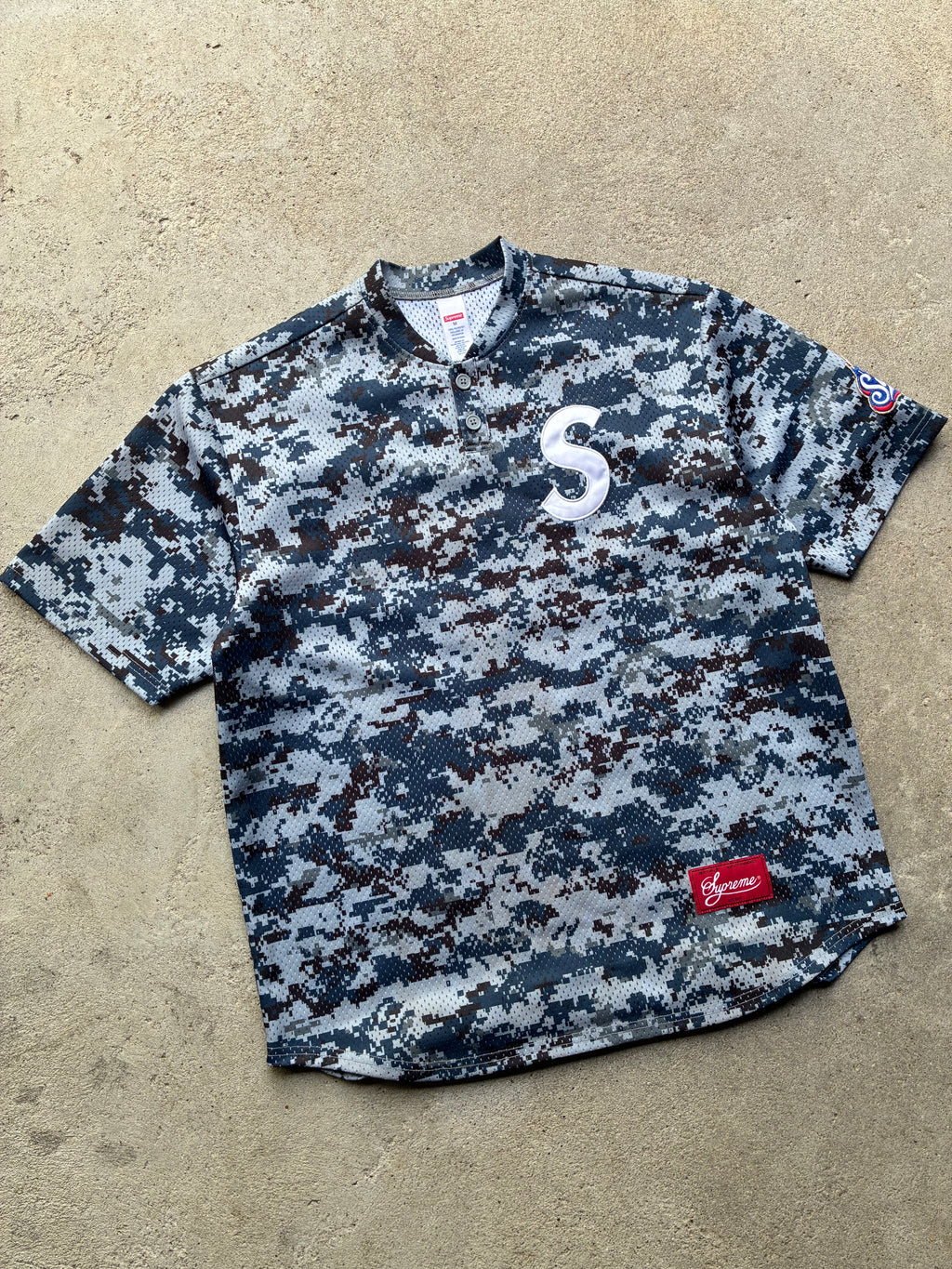 Supreme “S LOGO” Henley jersey (M)
