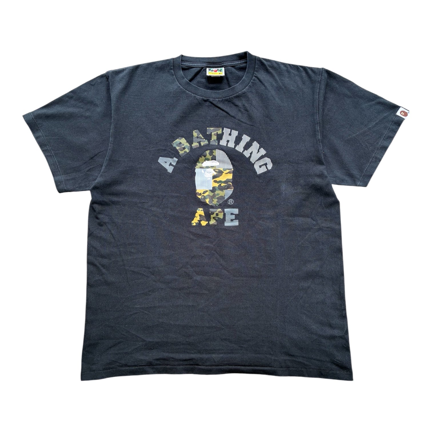 Sort “BAPE” tee (XL)