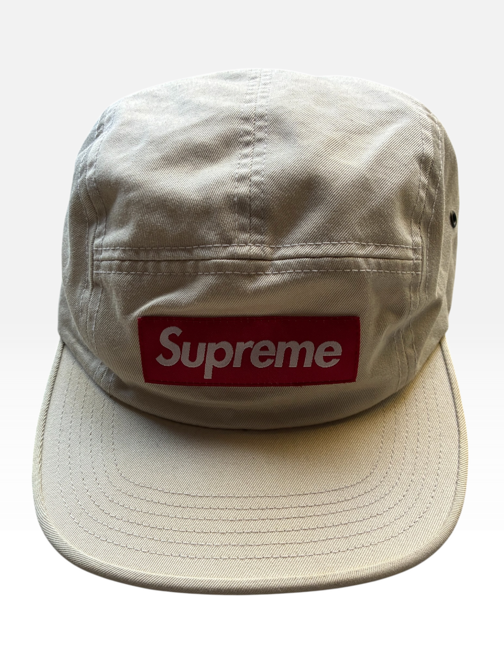 Beige Supreme Camp Cap (Adjustable)