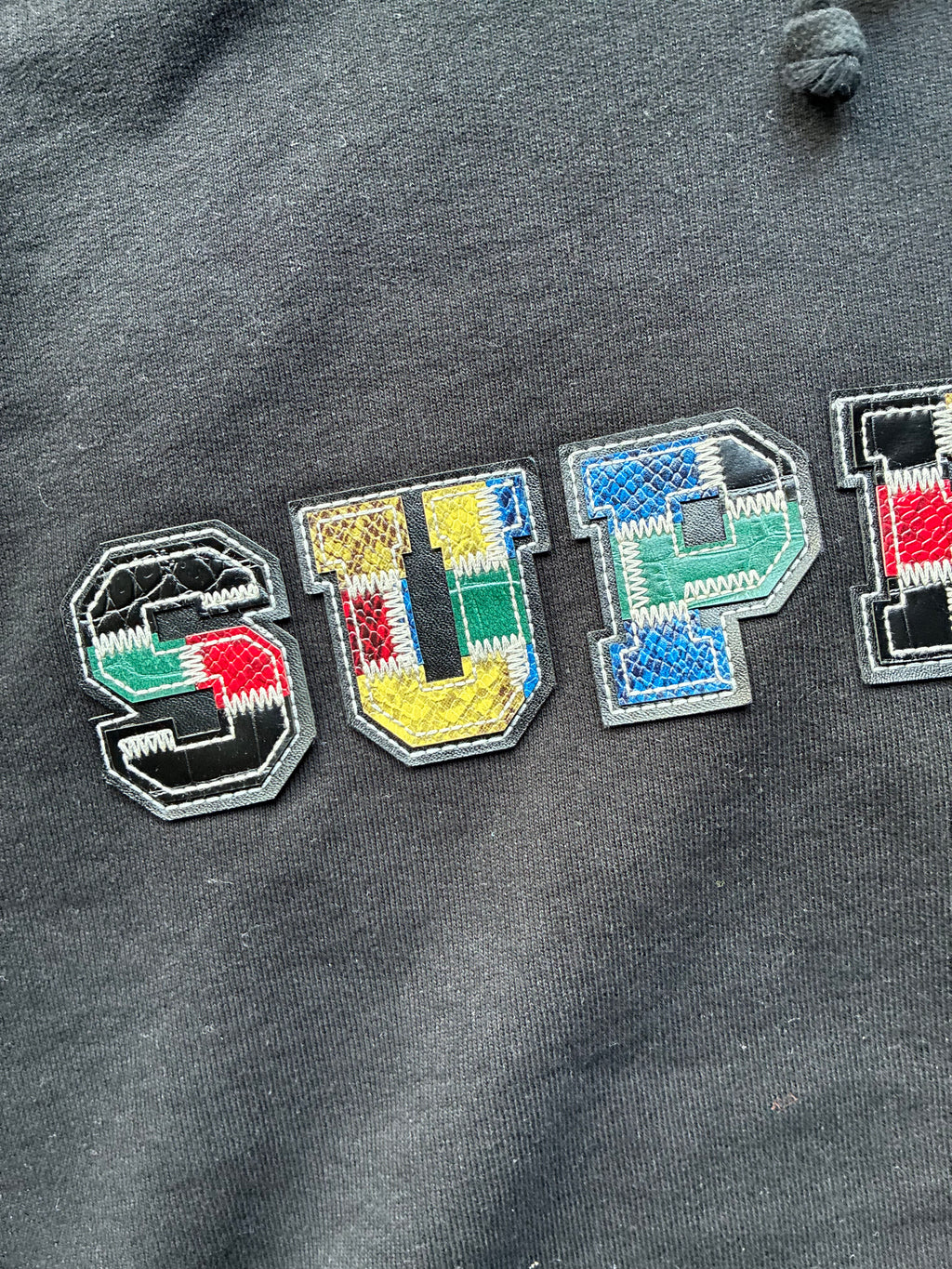 Supreme “COLLEGIATE PATCHWORK” Hoodie (XL)