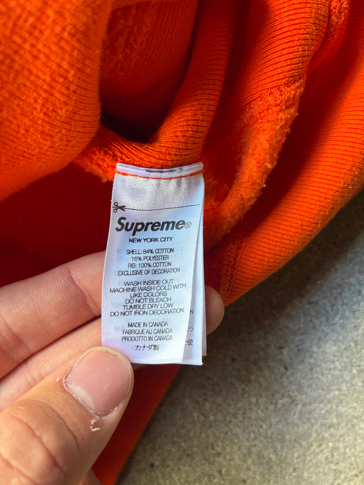 Supreme “ORANGE FW24” Box Logo Hoodie (S)