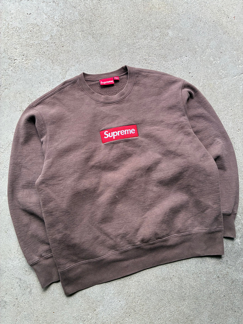 Supreme “ BROWN BOX LOGO” Crewneck (M)