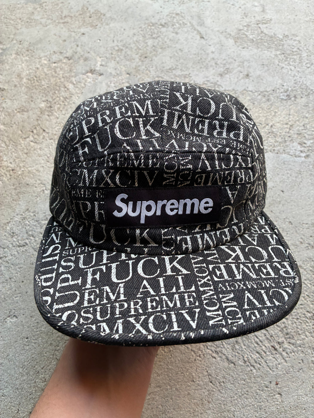 Supreme “F*** EM ALL” Camp Cap (Adjustable)