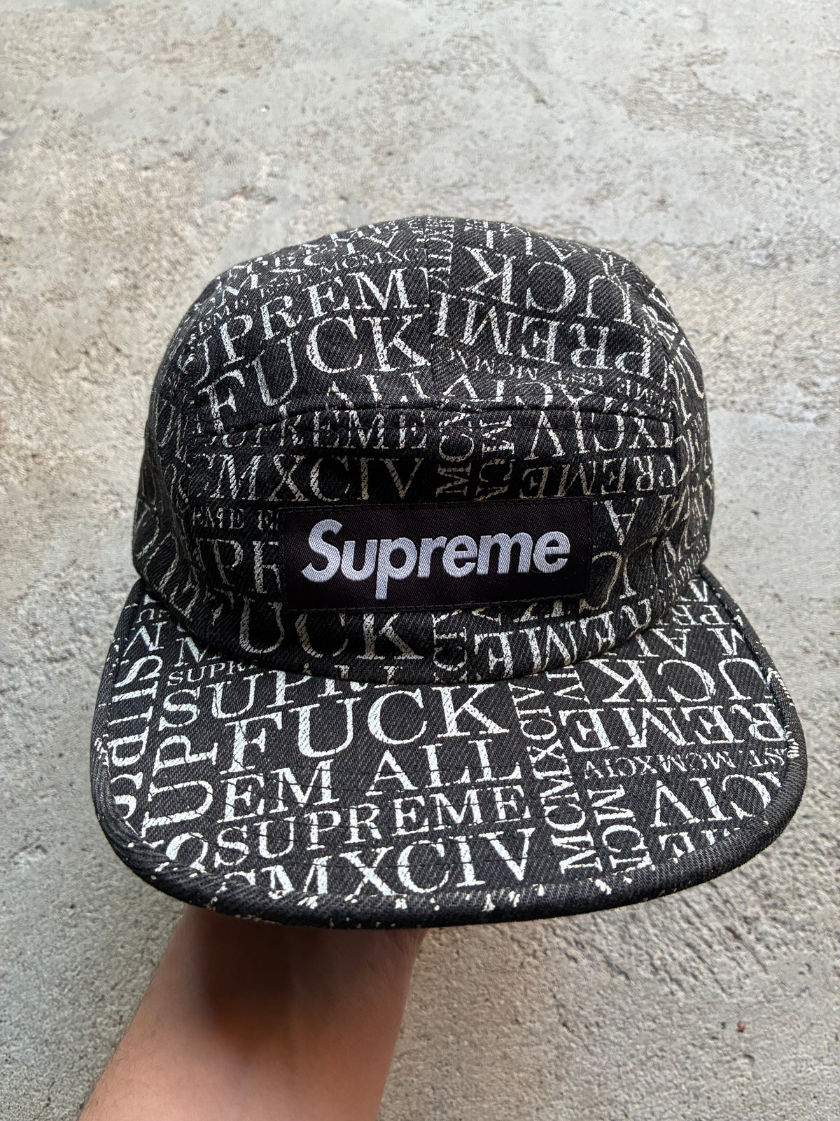 Supreme “F*** EM ALL” Camp Cap (Adjustable)
