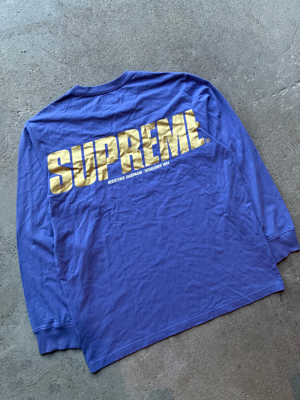 Supreme “TRADEMARK LOGo”  long sleeve (XL)