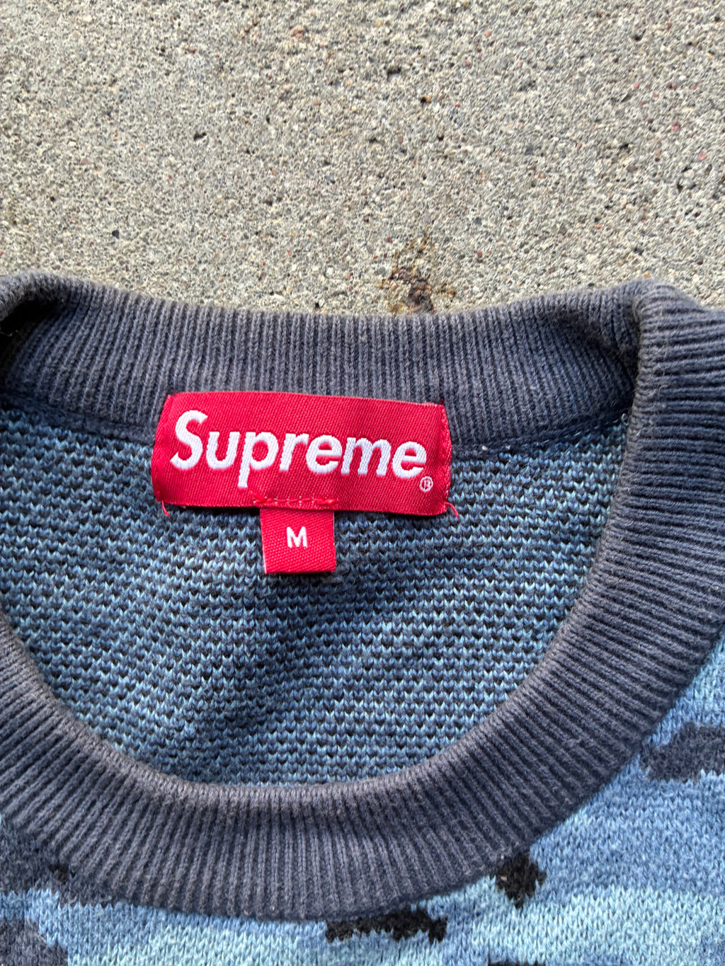 Supreme “SLEEVE STRIPE” Sweater (M)