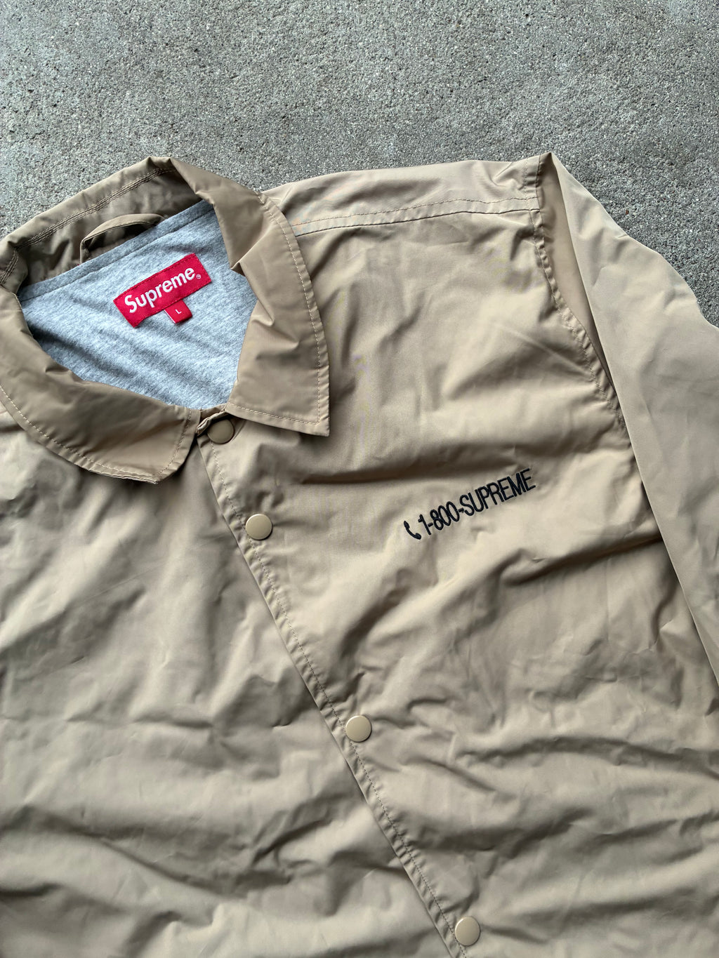 Supreme “1-8”0-SUPREME” Coaches jacket (L)
