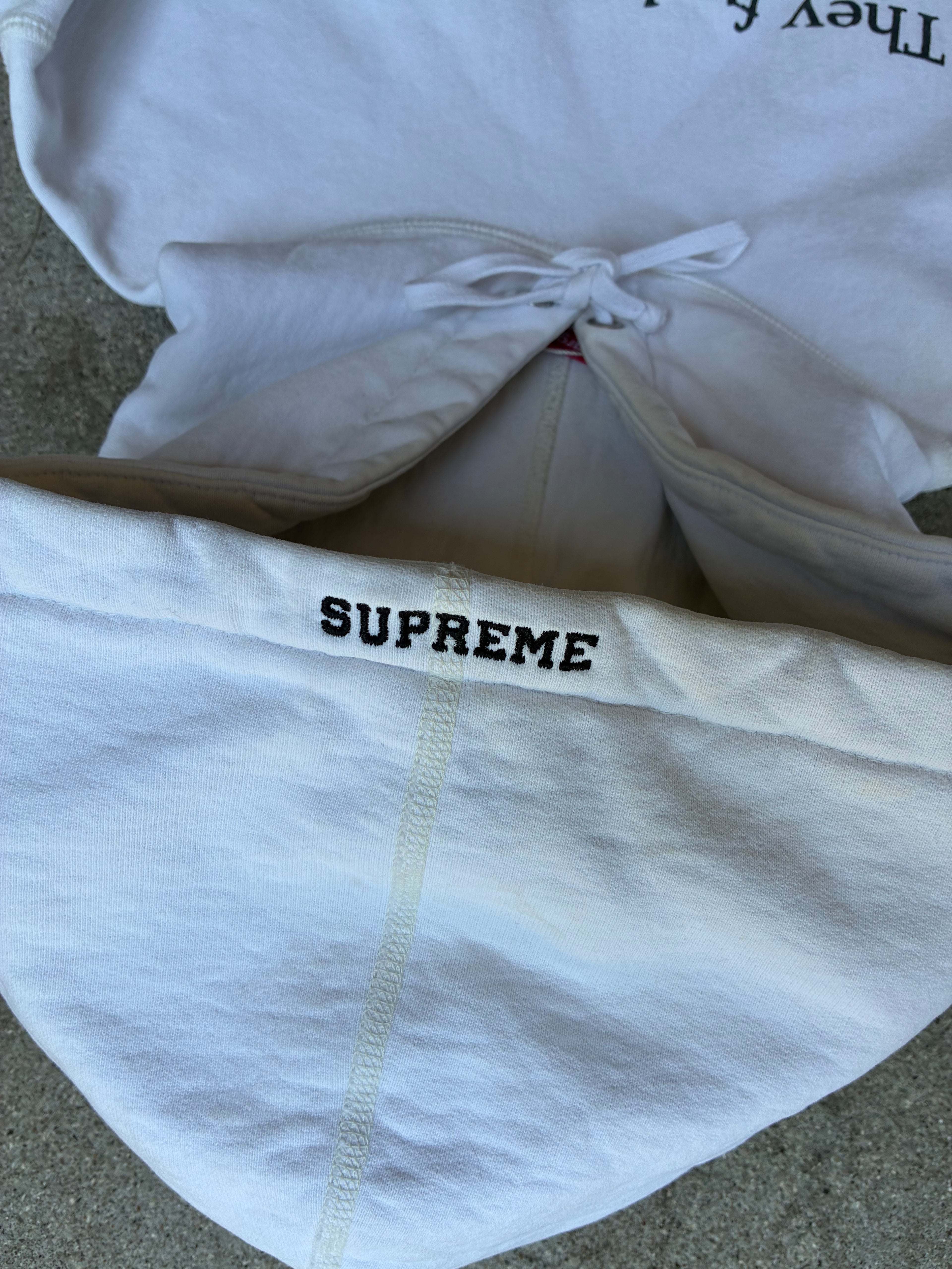 Supreme “THEY F*CK YOU UP” Hoodie (L)