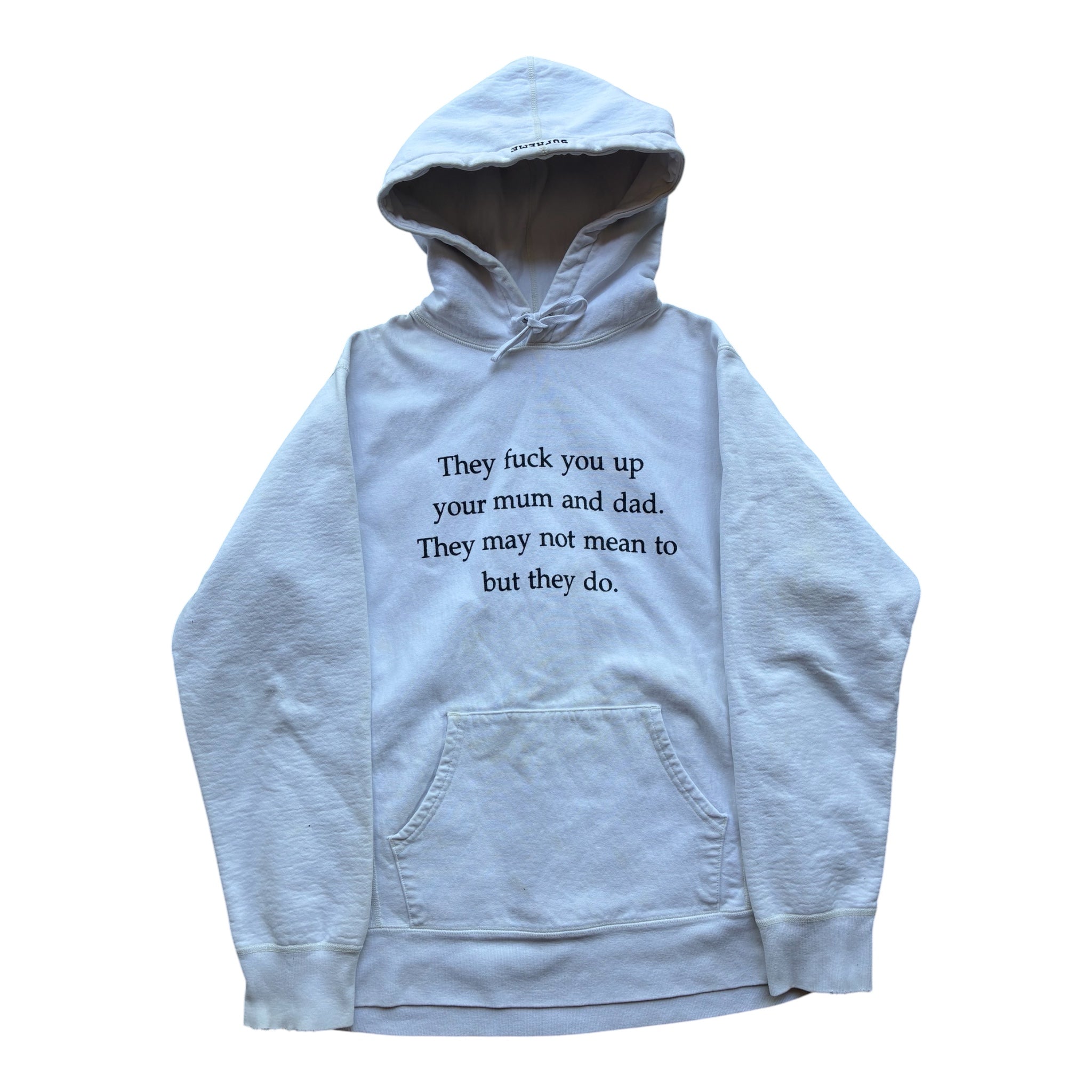 Supreme “THEY F*CK YOU UP” Hoodie (L)