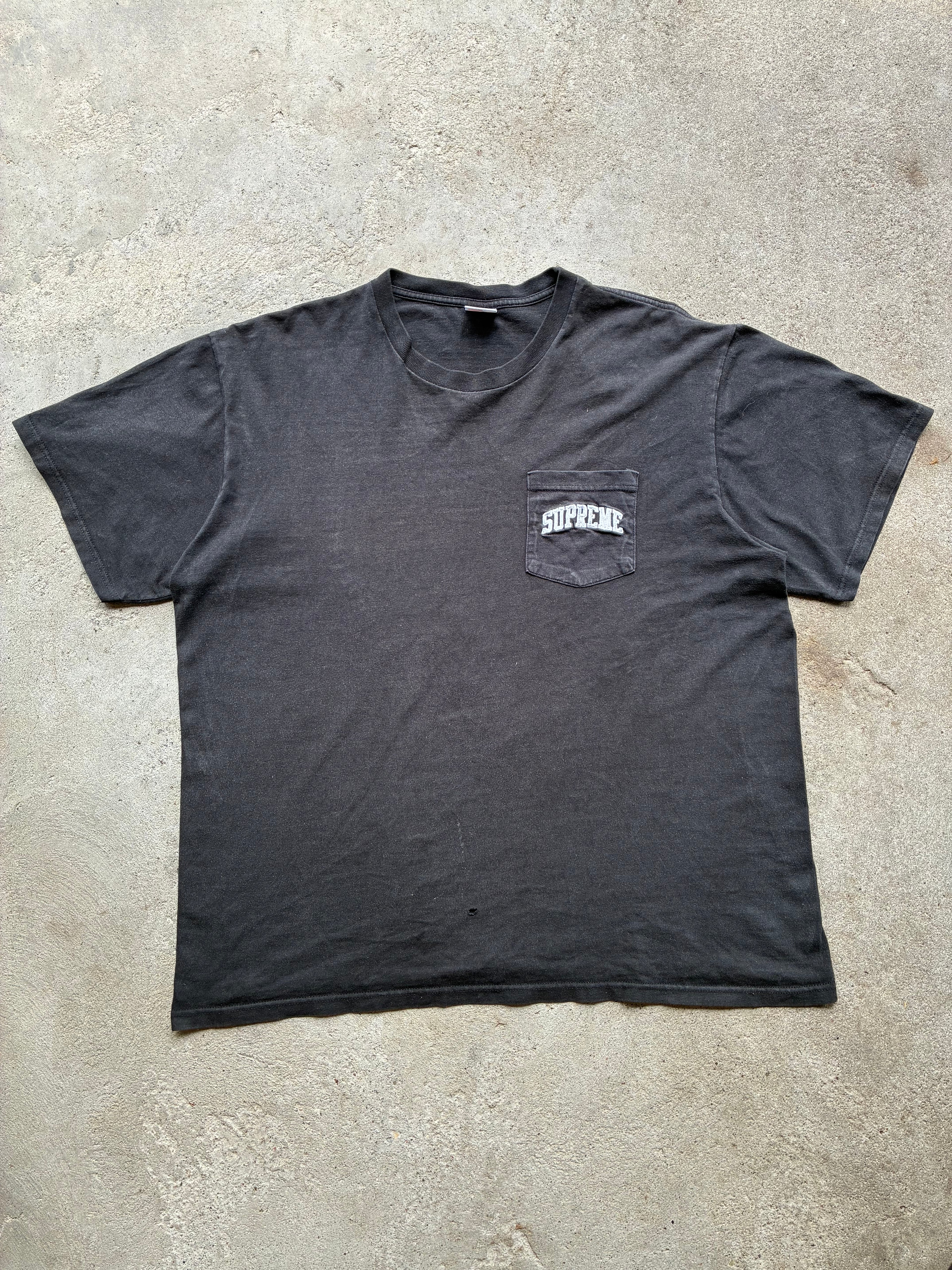 Supreme x NFL “RAIDERS X ‘47 POCKET BLACK SS19” Tee