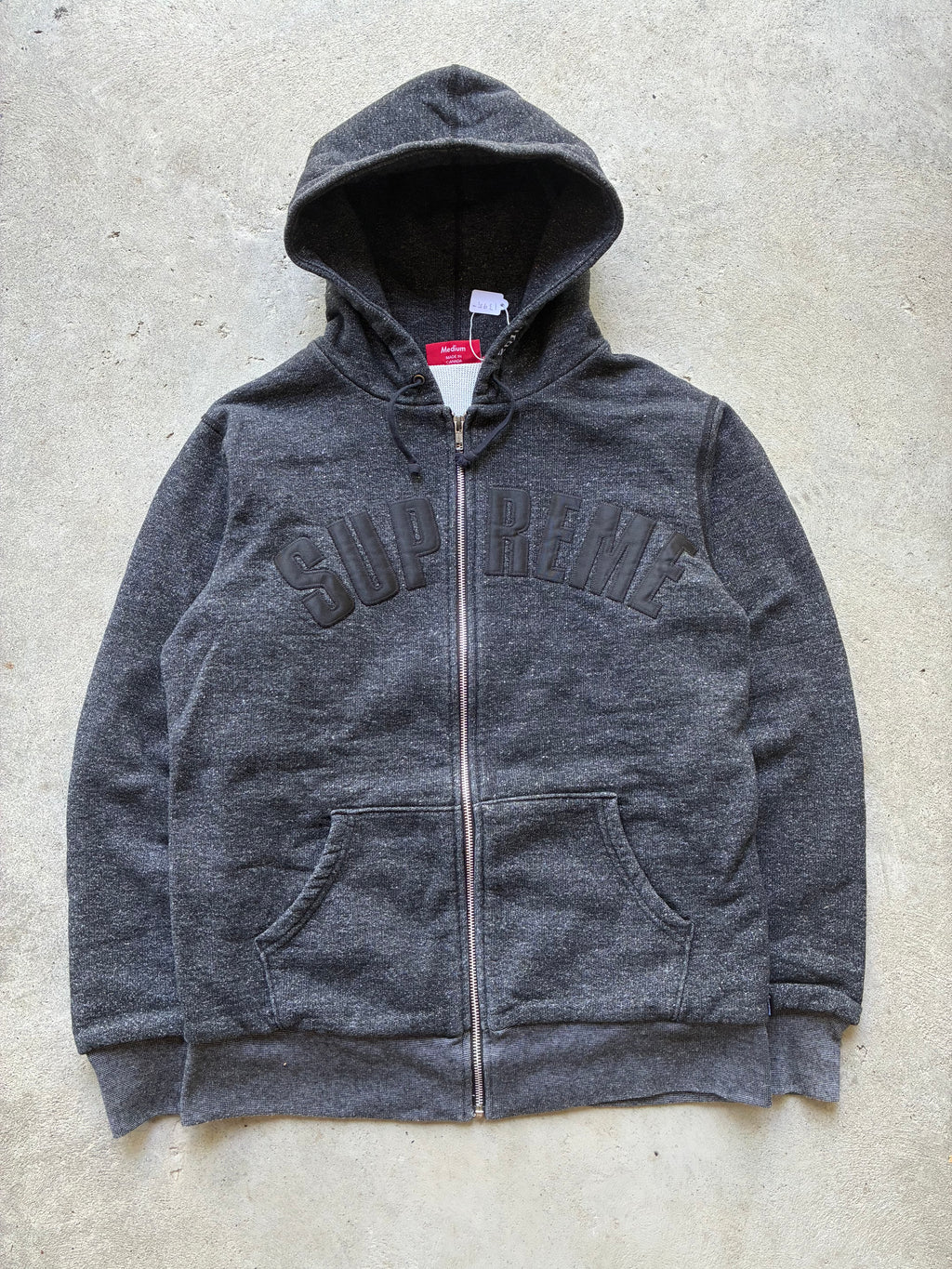 Supreme “THERMAL ARC LOGO 2010” zip up hoodie (M)