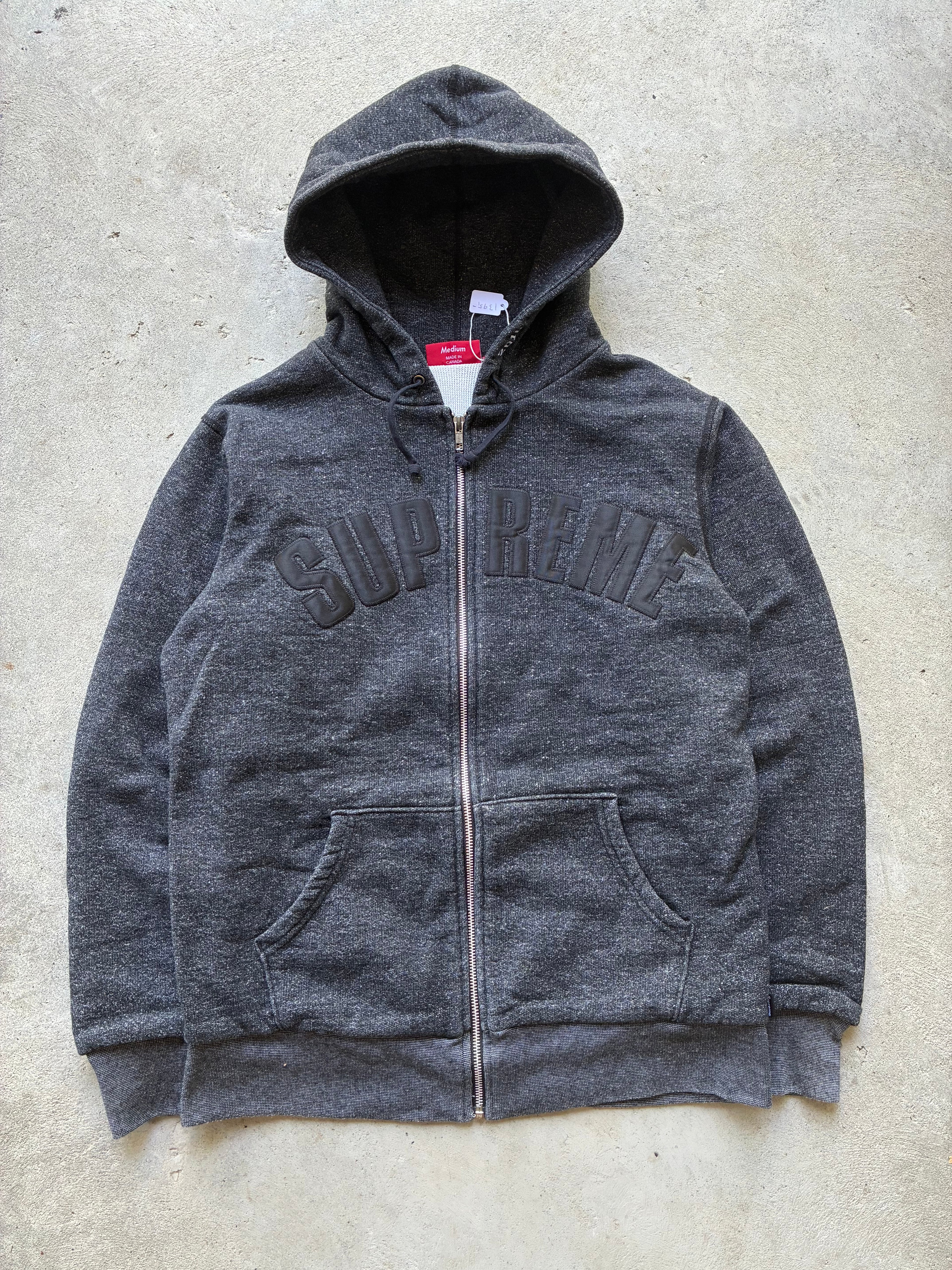 Supreme “THERMAL ARC LOGO 2010” zip up hoodie (M)