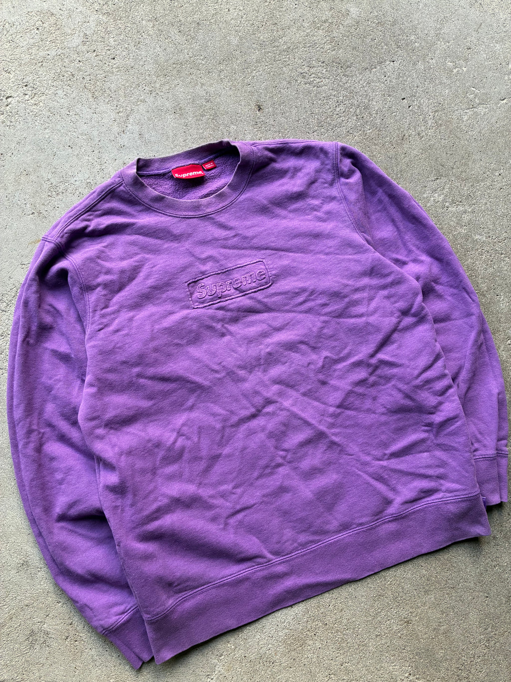 Supreme “CUTOUT LOGO” Box logo Crewneck (M)