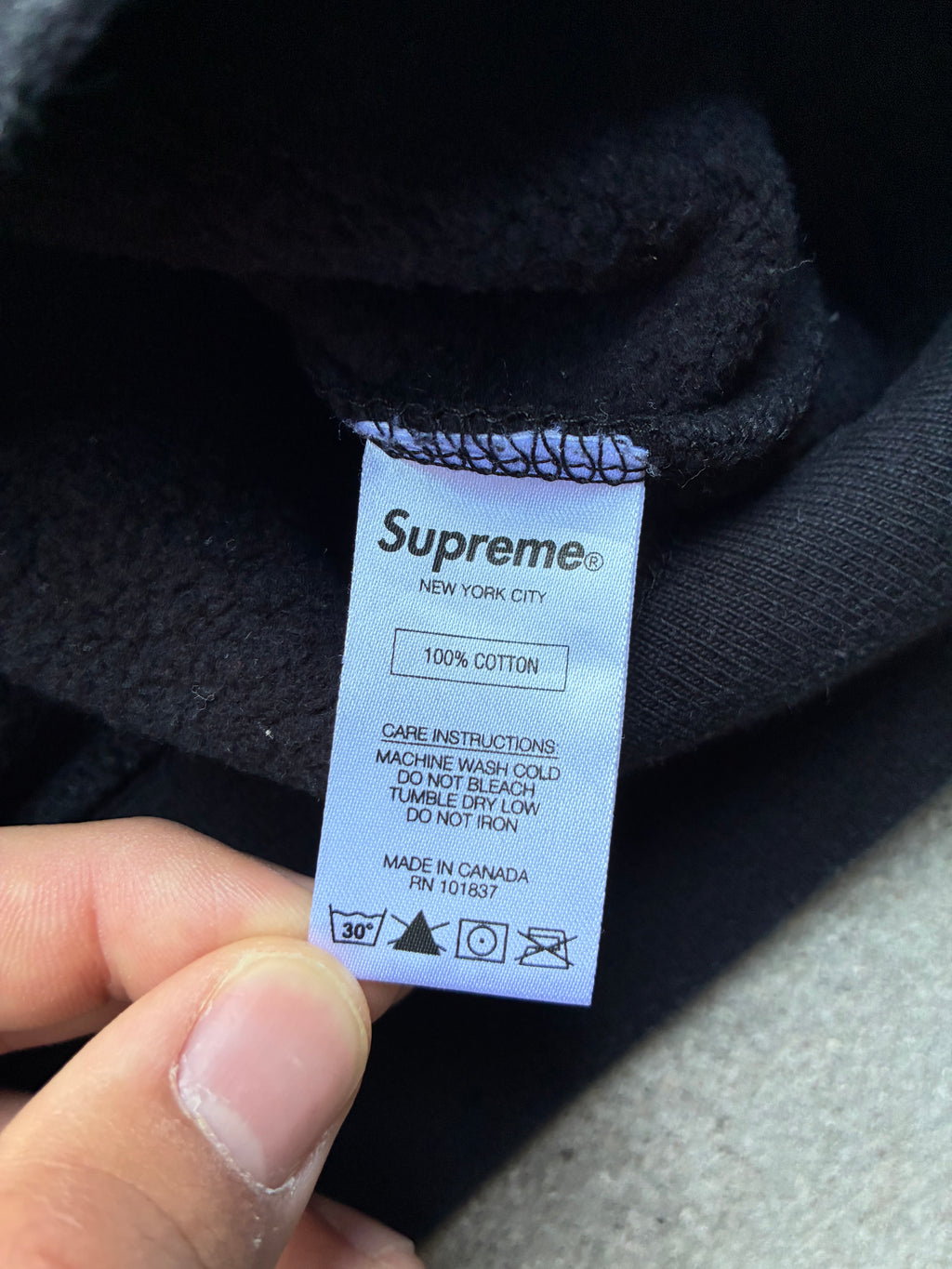 Supreme “FULL STRIPE” Hoodie (L)
