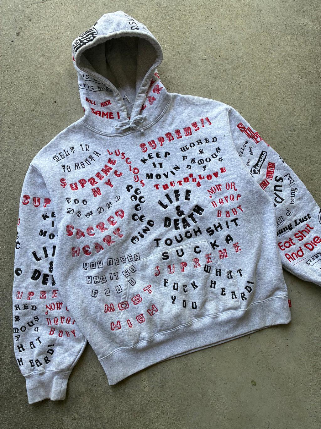Supreme “TOO DEADLY SS26” Hooded Hoodie (L)