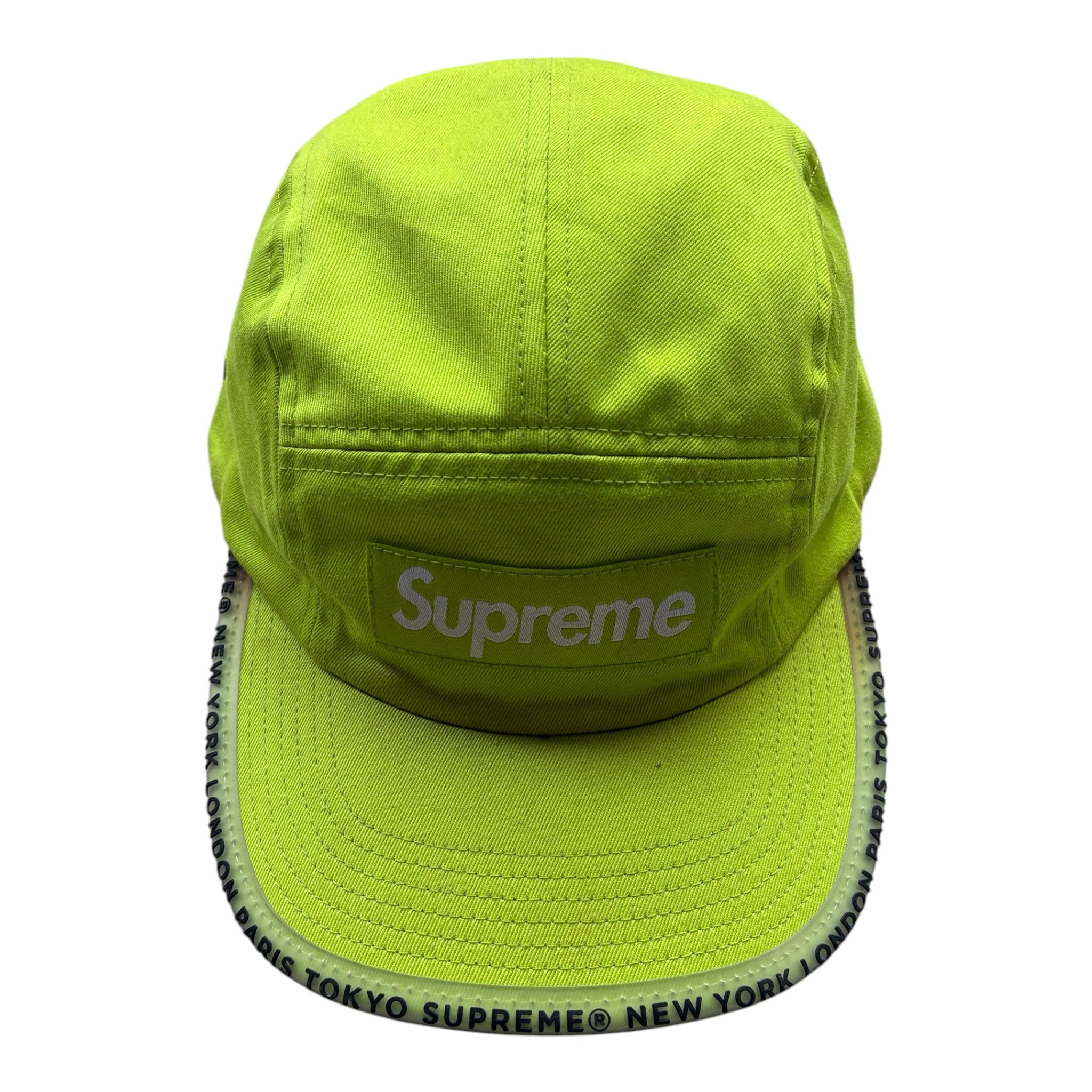 Supreme “WORLDWIDE VISOR TAPE” Camp Cap (Adjustable)
