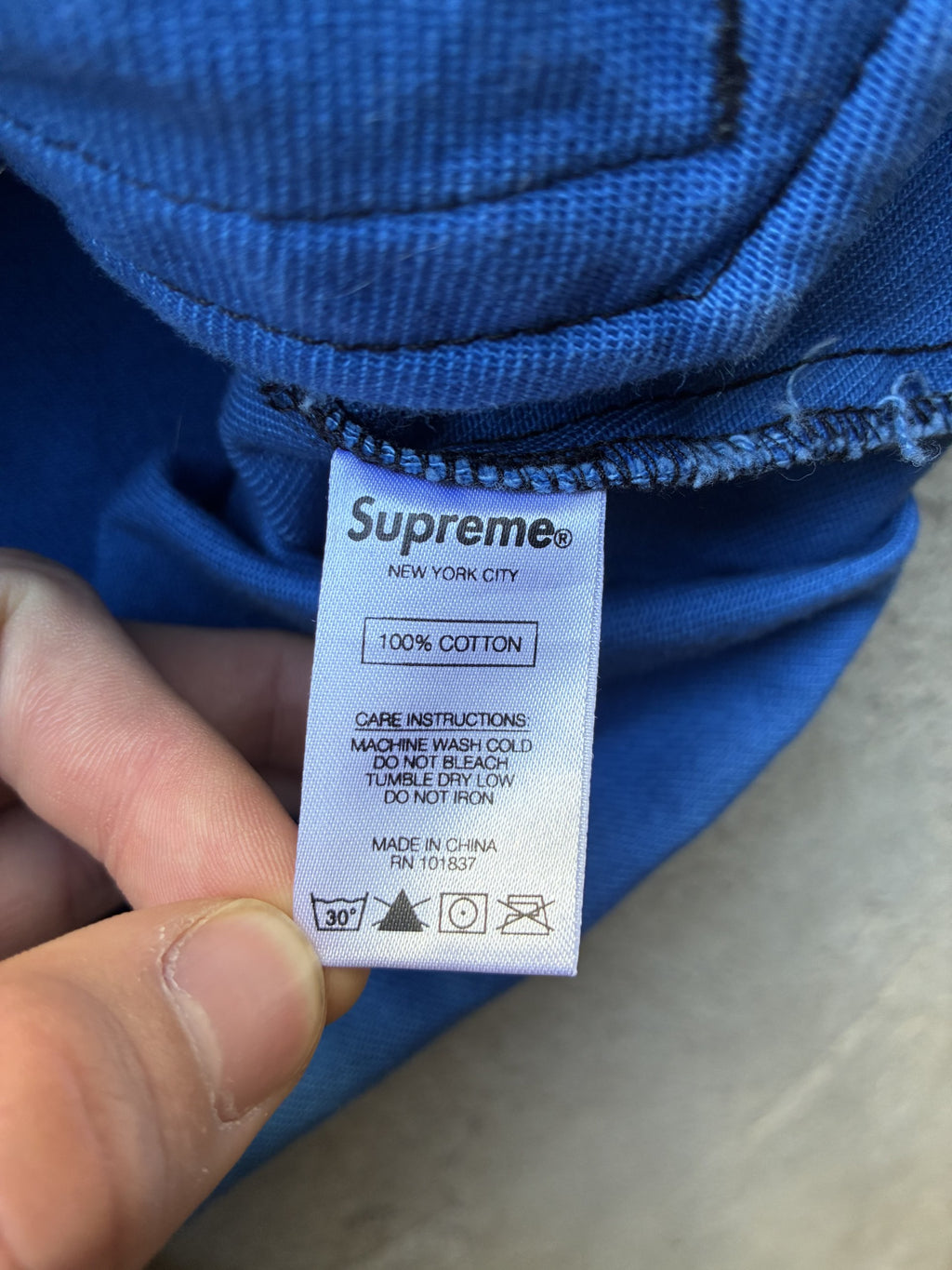 Supreme twill jacket “PANTHER BLUE” (L)