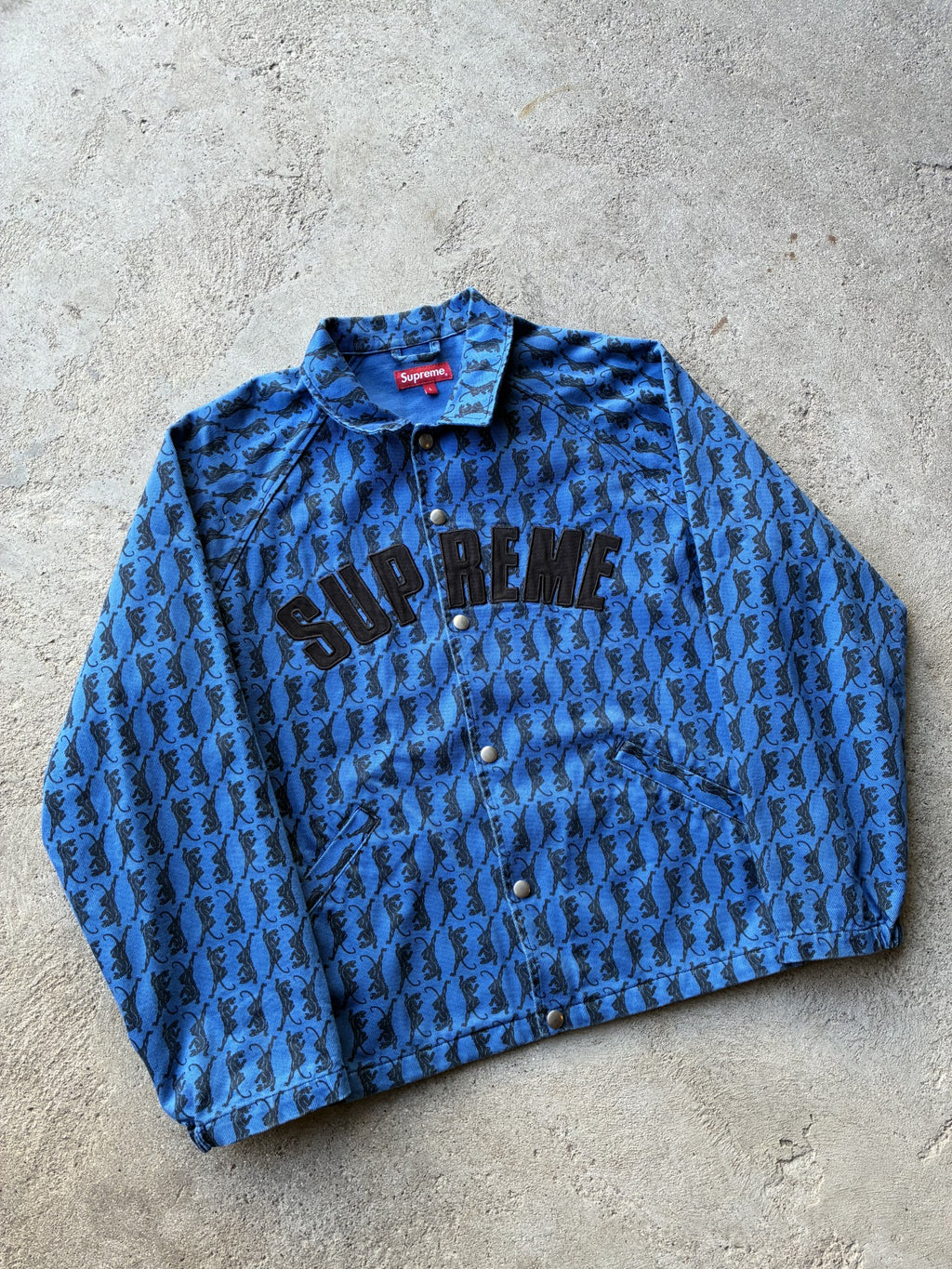 Supreme twill jacket “PANTHER BLUE” (L)