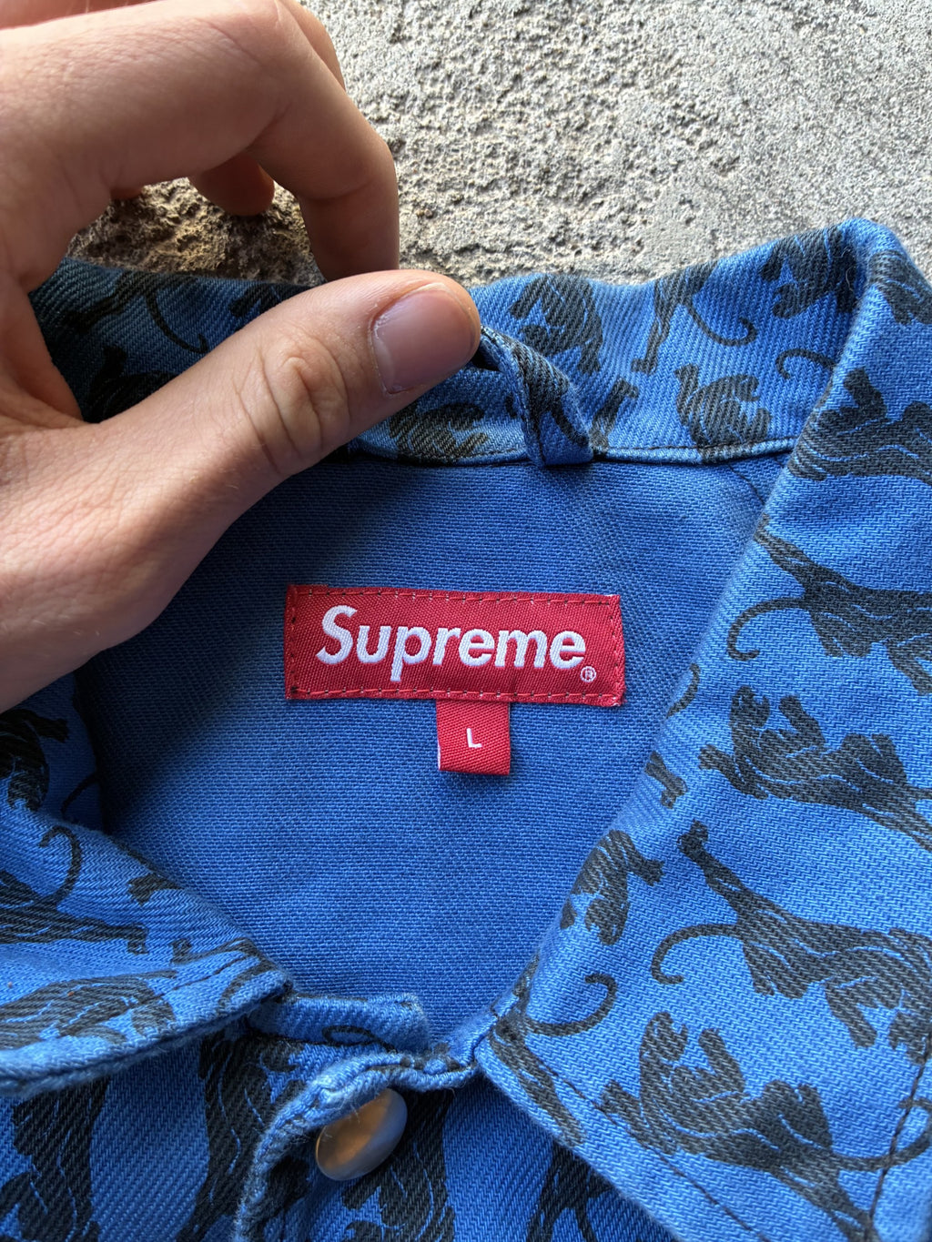 Supreme twill jacket “PANTHER BLUE” (L)