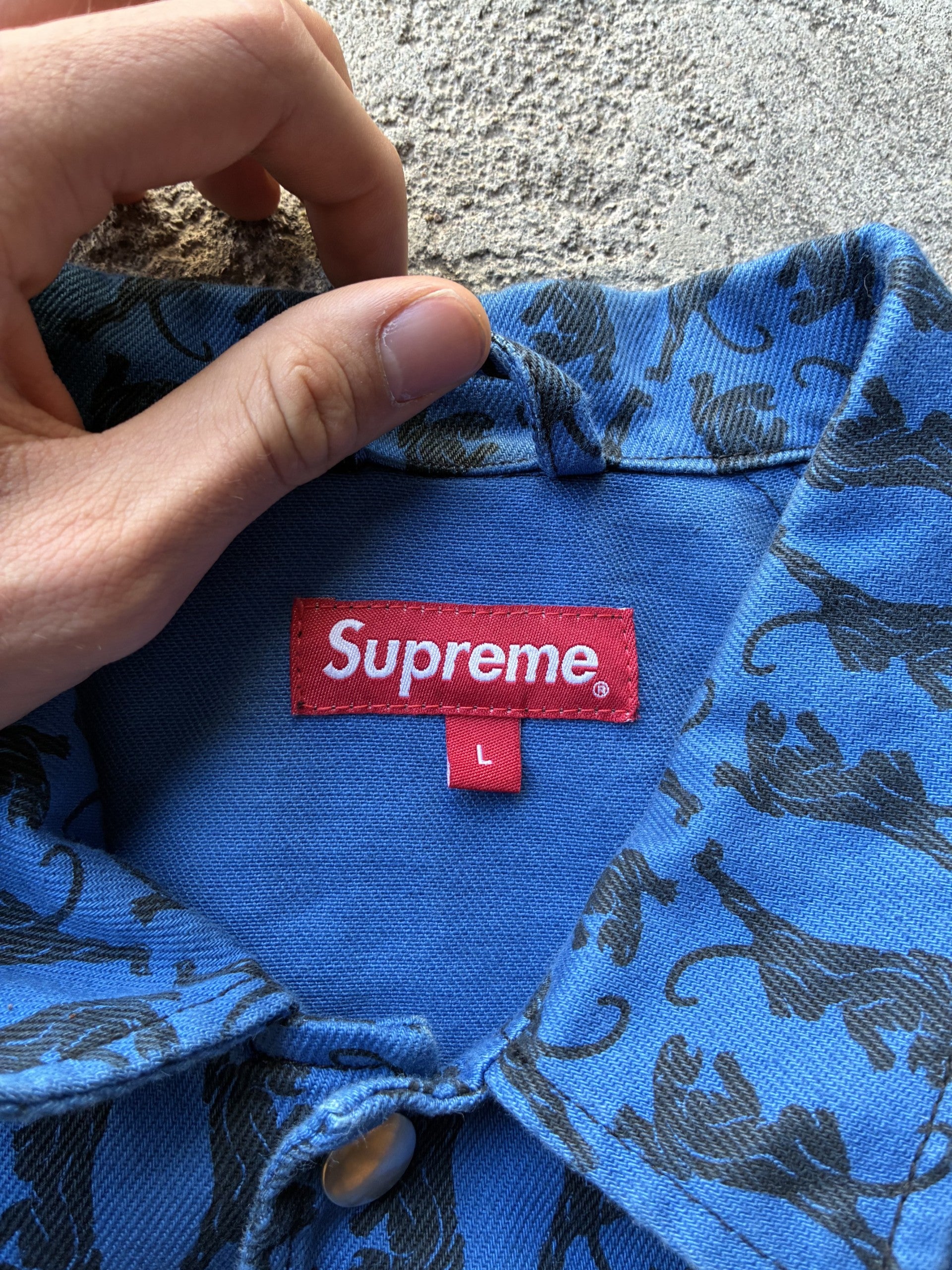 Supreme twill jacket “PANTHER BLUE” (L)